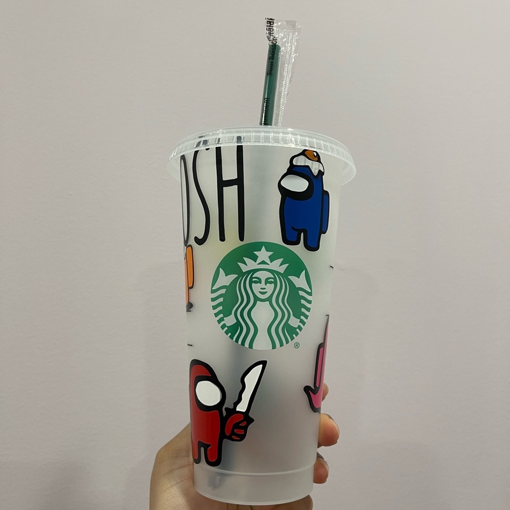 Among Us Starbucks cold cup